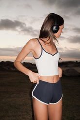 Vintage Piping Shorts - Navy